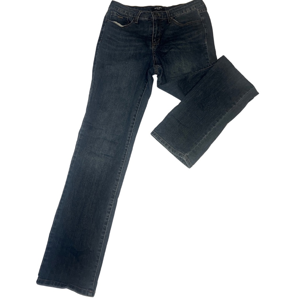 Nine West Women's Straight Leg Jeans - Dark Blue